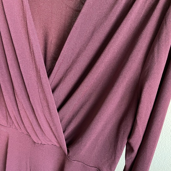 NEW! H&M Berry Maroon Burgundy Stretchy Dress (size S, M, L, XL) - Picture 2 of 7